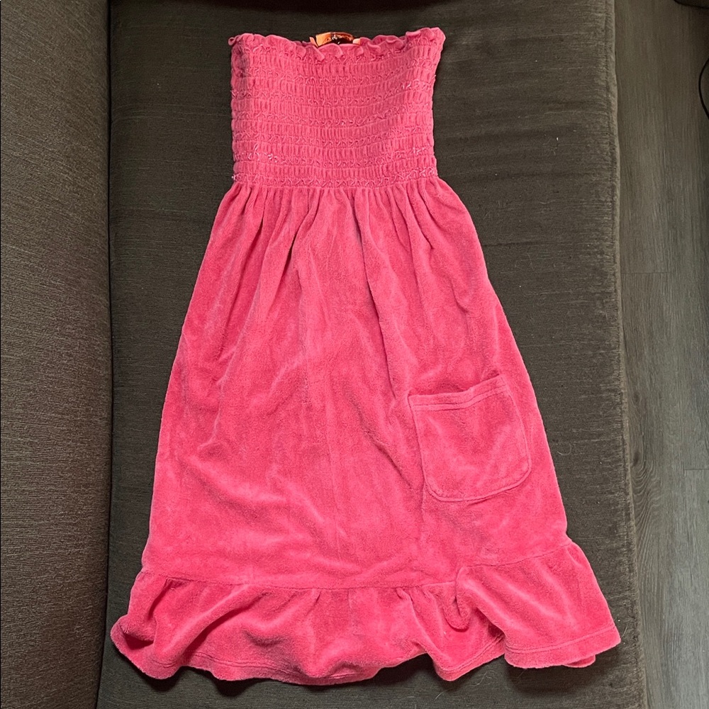JUICY Couture - Glamorous Pink Terry Cloth Dress (Small)